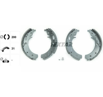 Sada brzdových čelistí TEXTAR 91043000