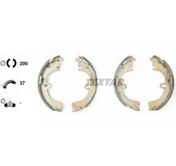 Sada brzdových čeľustí TEXTAR 91043200