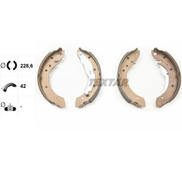 Sada brzdových čeľustí TEXTAR 91044000