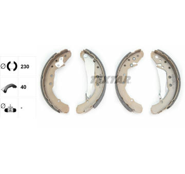 Sada brzdových čeľustí TEXTAR 91044400