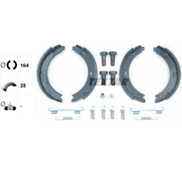 Sada brzd. čeľustí parkov. brzdy TEXTAR 91044500