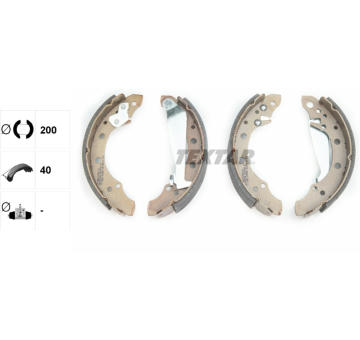 Sada brzdových čeľustí TEXTAR 91044700