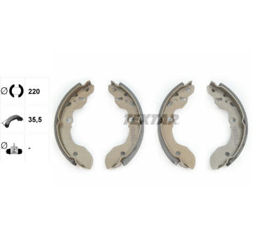 Sada brzdových čeľustí TEXTAR 91046200