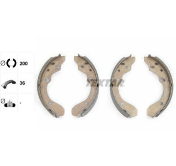 Sada brzdových čeľustí TEXTAR 91047400