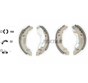 Sada brzdových čelistí TEXTAR 91049100