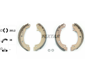 Sada brzdových čeľustí TEXTAR 91049500