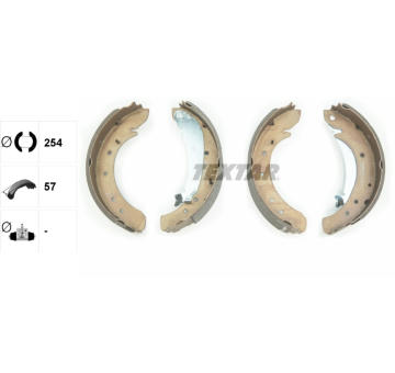 Sada brzdových čeľustí TEXTAR 91049600