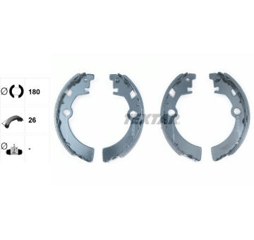 Sada brzdových čelistí TEXTAR 91051400