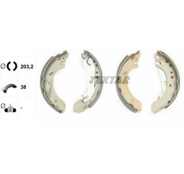 Sada brzdových čeľustí TEXTAR 91051500