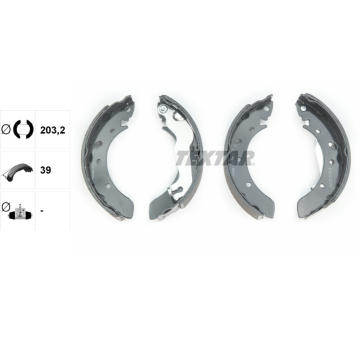 Sada brzdových čeľustí TEXTAR 91052300