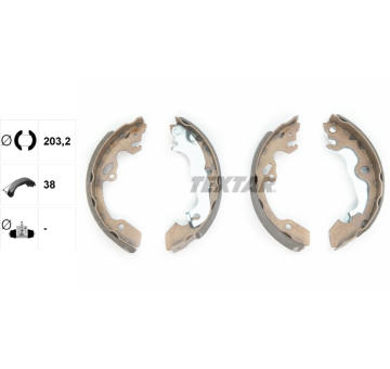 Sada brzdových čeľustí TEXTAR 91052500