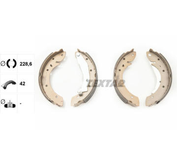 Sada brzdových čeľustí TEXTAR 91052900