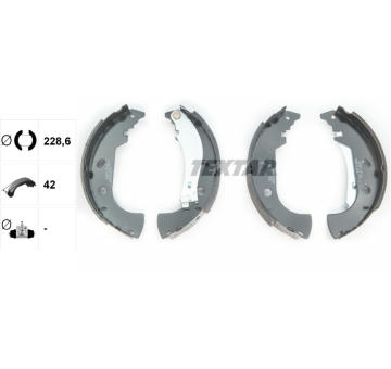 Sada brzdových čeľustí TEXTAR 91053100