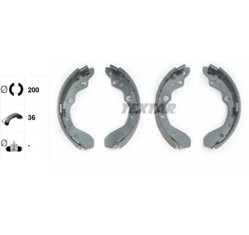 Sada brzdových čelistí TEXTAR 91053200