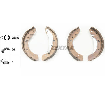 Sada brzdových čeľustí TEXTAR 91053400