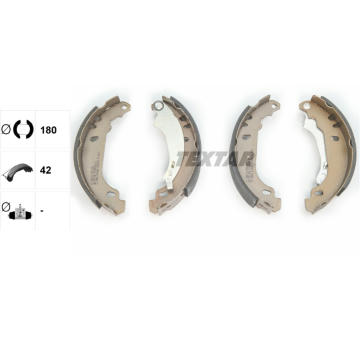 Sada brzdových čeľustí TEXTAR 91053700