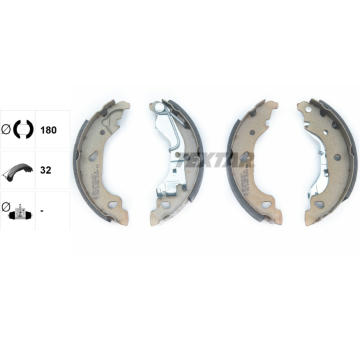 Sada brzdových čeľustí TEXTAR 91054400