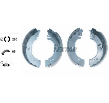 Sada brzdových čelistí TEXTAR 91054500