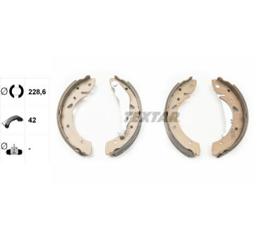 Sada brzdových čeľustí TEXTAR 91055200