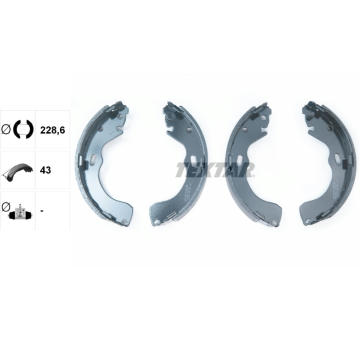 Sada brzdových čeľustí TEXTAR 91055500