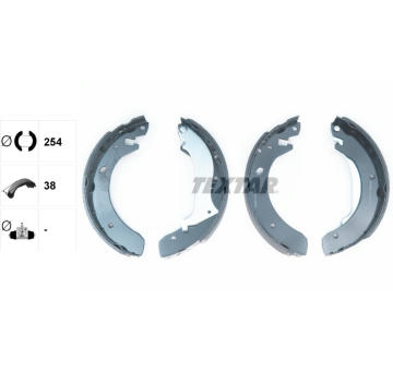 Sada brzdových čeľustí TEXTAR 91055600