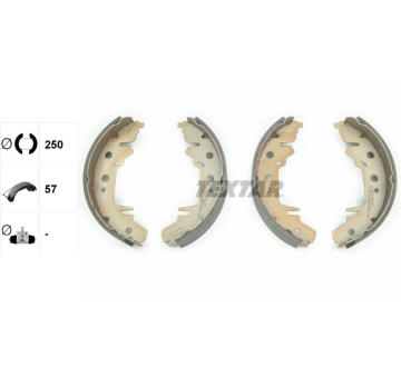 Sada brzdových čeľustí TEXTAR 91056000