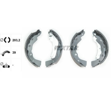 Sada brzdových čeľustí TEXTAR 91056400