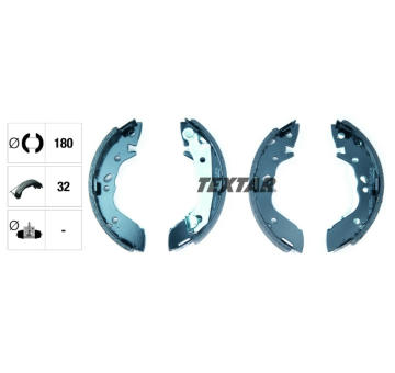 Sada brzdových čeľustí TEXTAR 91056800