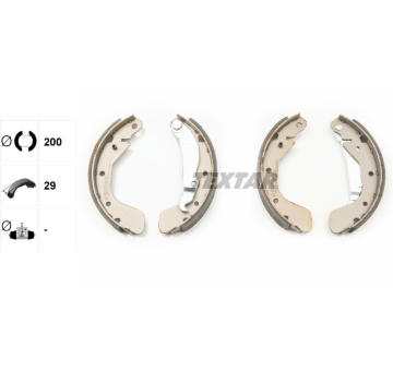 Sada brzdových čeľustí TEXTAR 91058100