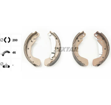 Sada brzdových čeľustí TEXTAR 91058200