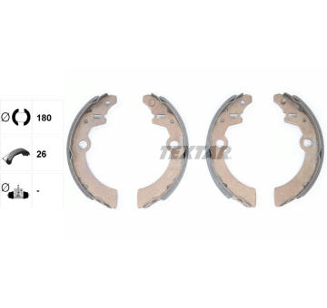 Sada brzdových čeľustí TEXTAR 91058500