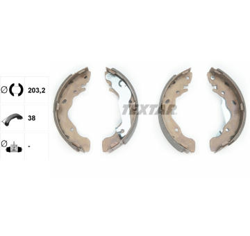 Sada brzdových čelistí TEXTAR 91059500