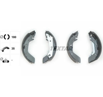 Sada brzdových čeľustí TEXTAR 91059600