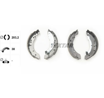 Sada brzdových čeľustí TEXTAR 91059800