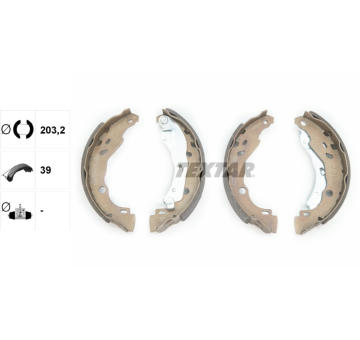 Sada brzdových čeľustí TEXTAR 91060200