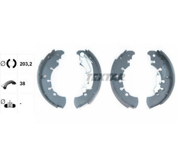 Sada brzdových čeľustí TEXTAR 91061100