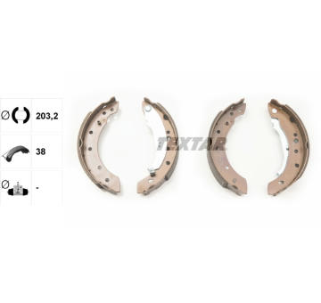 Sada brzdových čeľustí TEXTAR 91061800