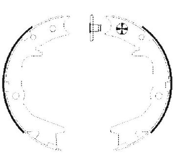 Sada brzdových čelistí, parkovací brzda TEXTAR 91063000