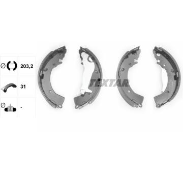 Sada brzdových čeľustí TEXTAR 91063300