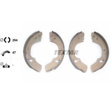 Sada brzdových čeľustí TEXTAR 91063400