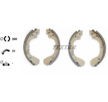 Sada brzdových čeľustí TEXTAR 91065000