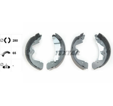 Sada brzdových čelistí TEXTAR 91065100