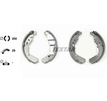 Sada brzdových čelistí TEXTAR 91065200