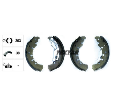 Sada brzdových čeľustí TEXTAR 91065300