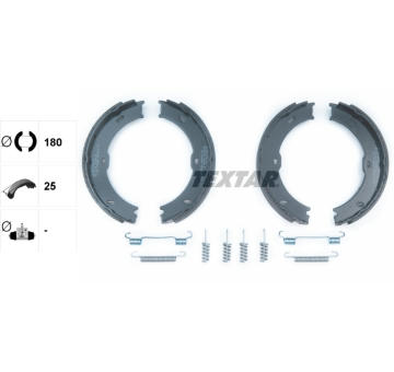 Sada brzd. čeľustí parkov. brzdy TEXTAR 91066800