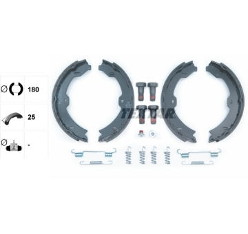 Sada brzd. čeľustí parkov. brzdy TEXTAR 91067000