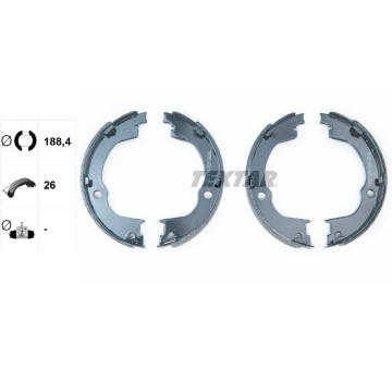 Sada brzd. čeľustí parkov. brzdy TEXTAR 91067100