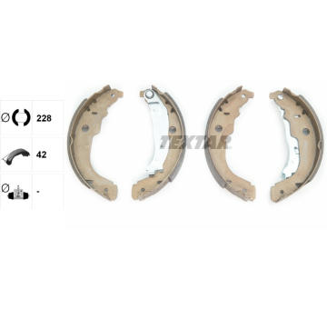 Sada brzdových čeľustí TEXTAR 91067200