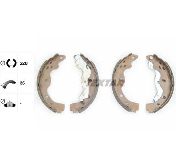 Sada brzdových čelistí TEXTAR 91067500