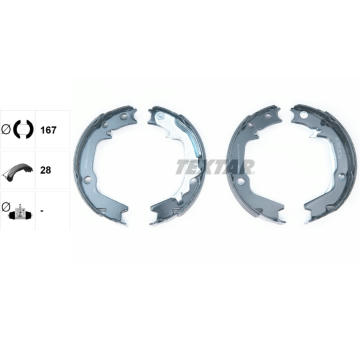 Sada brzd. čeľustí parkov. brzdy TEXTAR 91068500